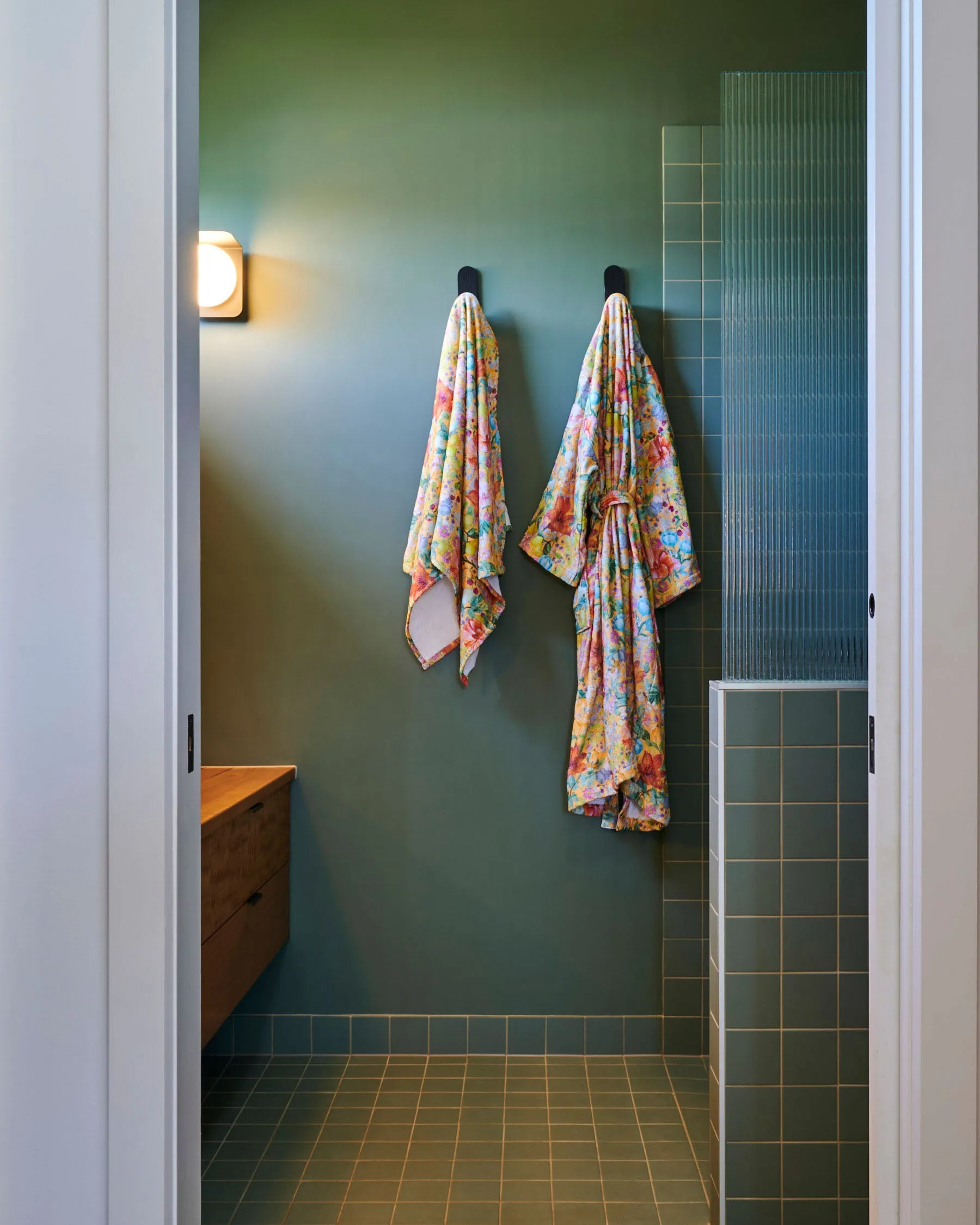 Abundance Marigold Printed Terry Bath Robe