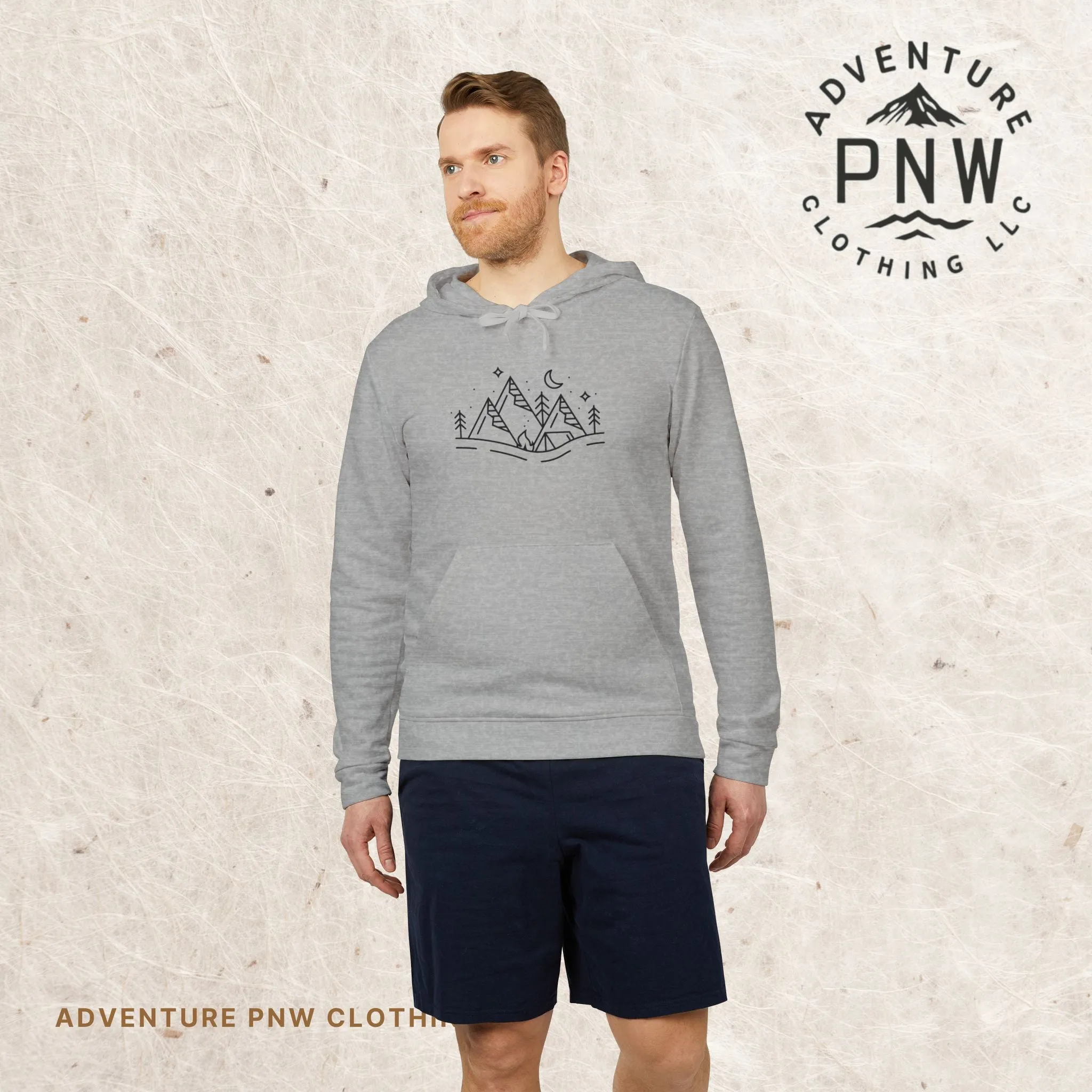 Adidas® Eco-Friendly Fleece Hoodie | Custom Comfy Adventure Mountains