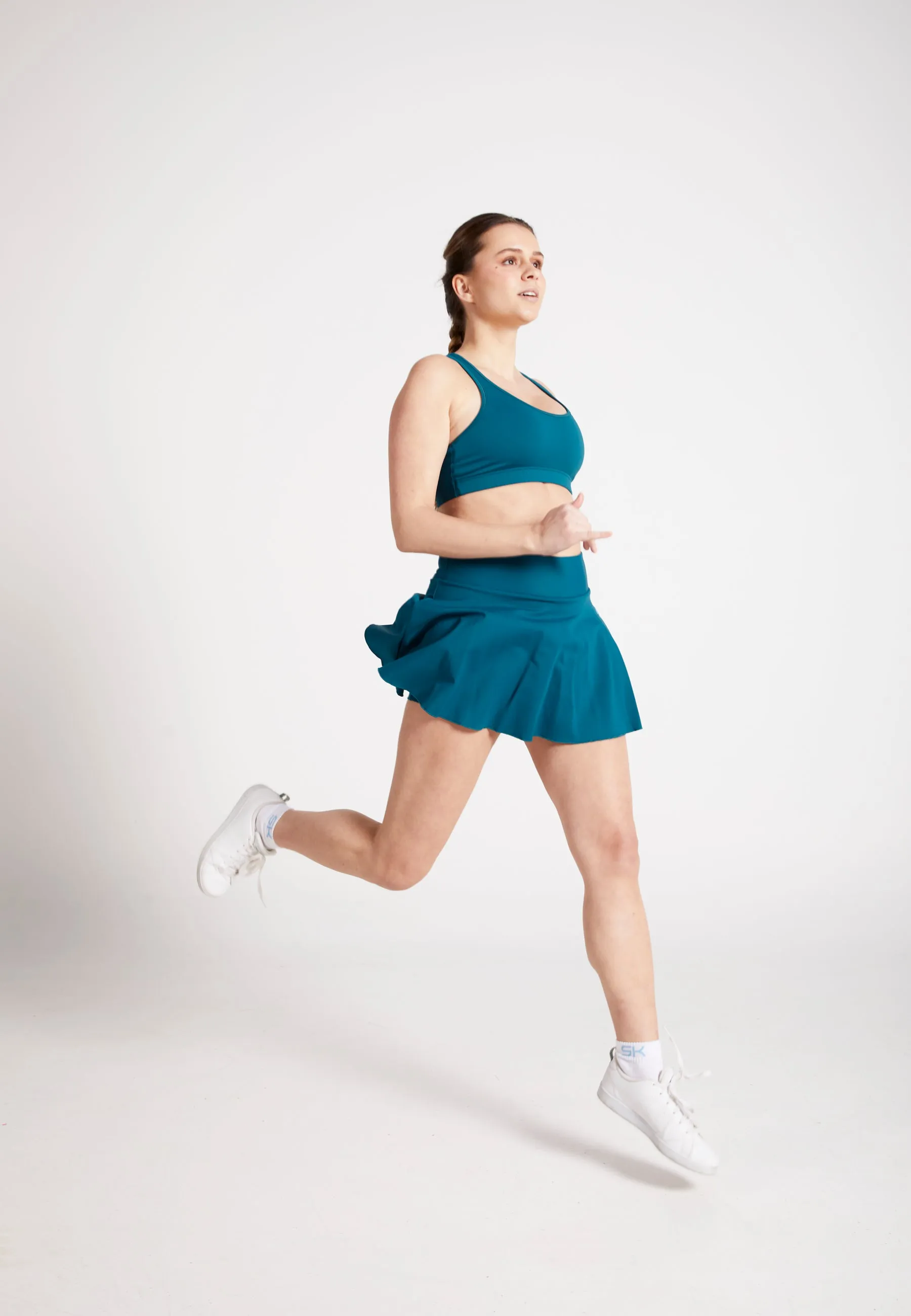 Advantage tennis skirt / skort with ball holder, petrol green