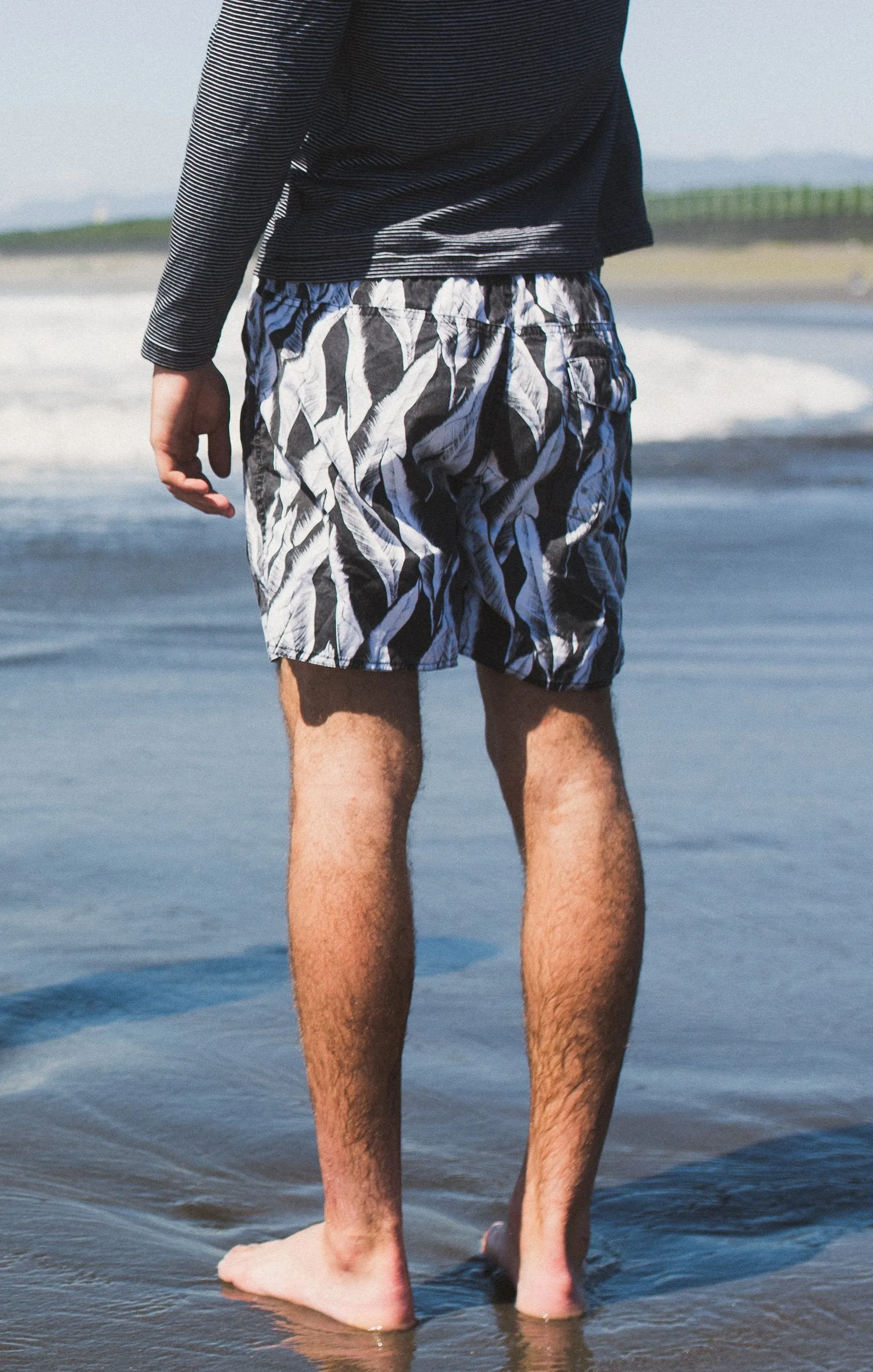 Afends Mens Baywatch Tribal - Elastic Waist Swimshort