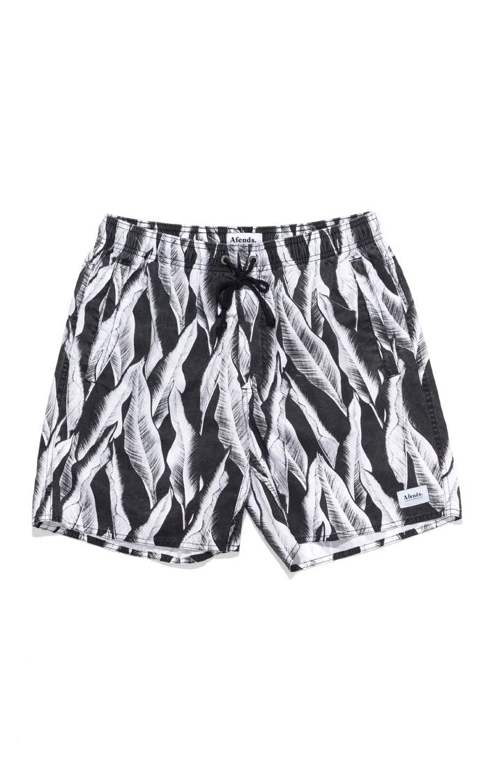 Afends Mens Baywatch Tribal - Elastic Waist Swimshort
