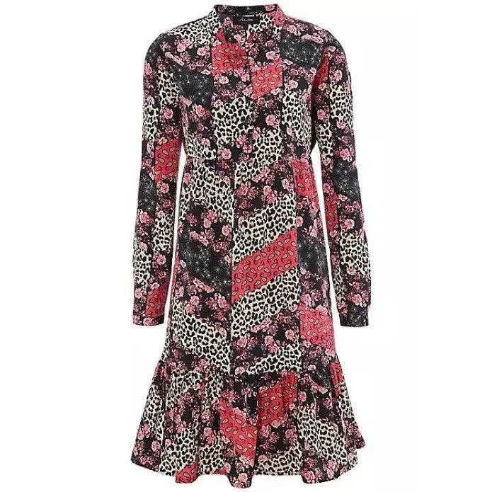 Aniston Casual Black Print Blouse Dress