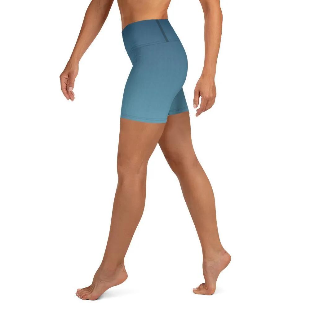 Arctic Sky Ombre High Waist Shorts