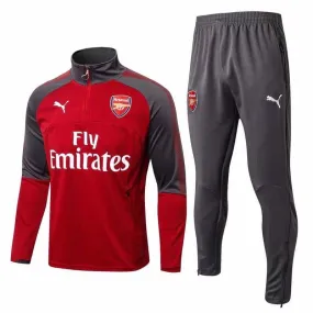 Arsenal FC Survetement Enfant 17/18 Training Red/Grey Tracksuits