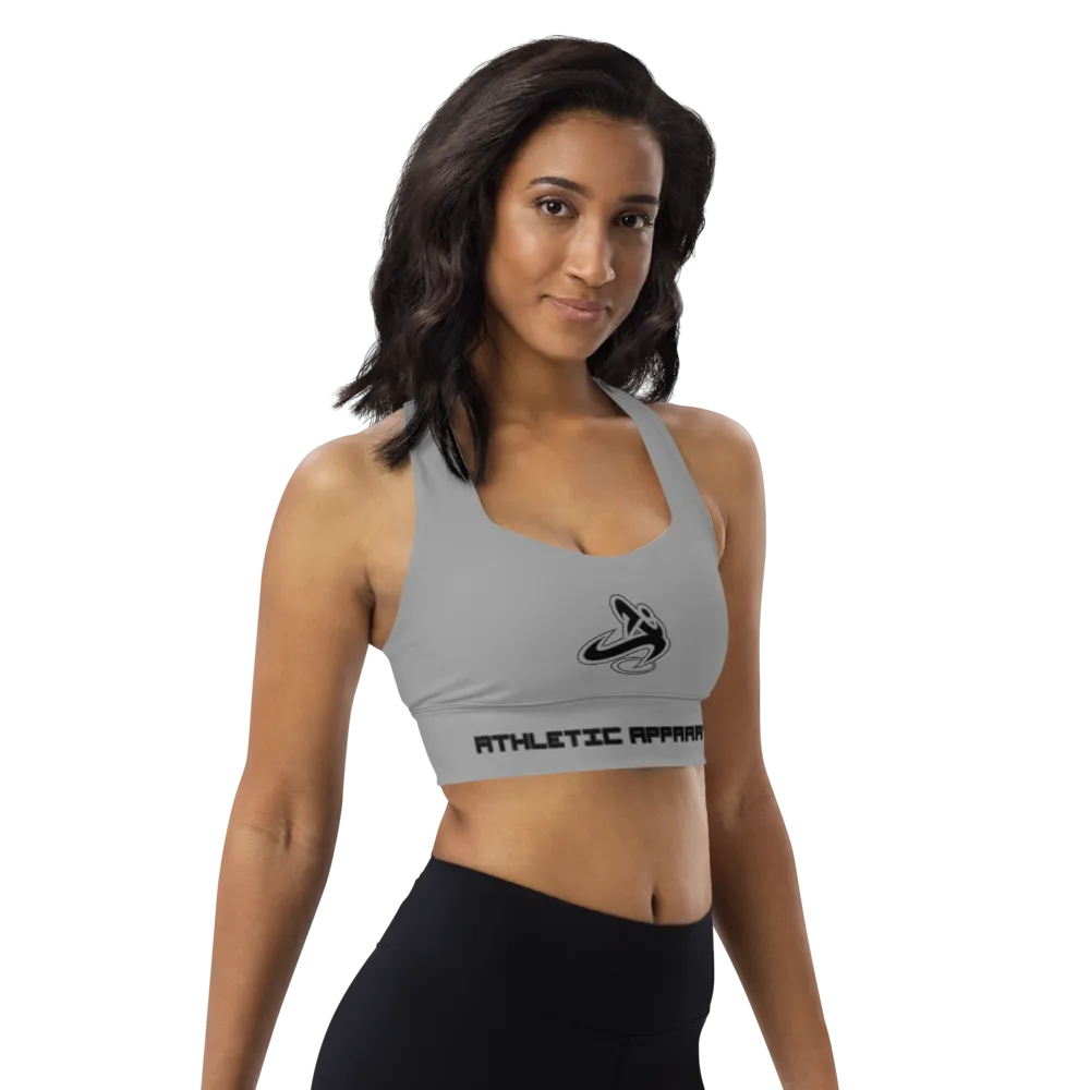 Athletic Apparatus Grey 1 BL Longline sports bra