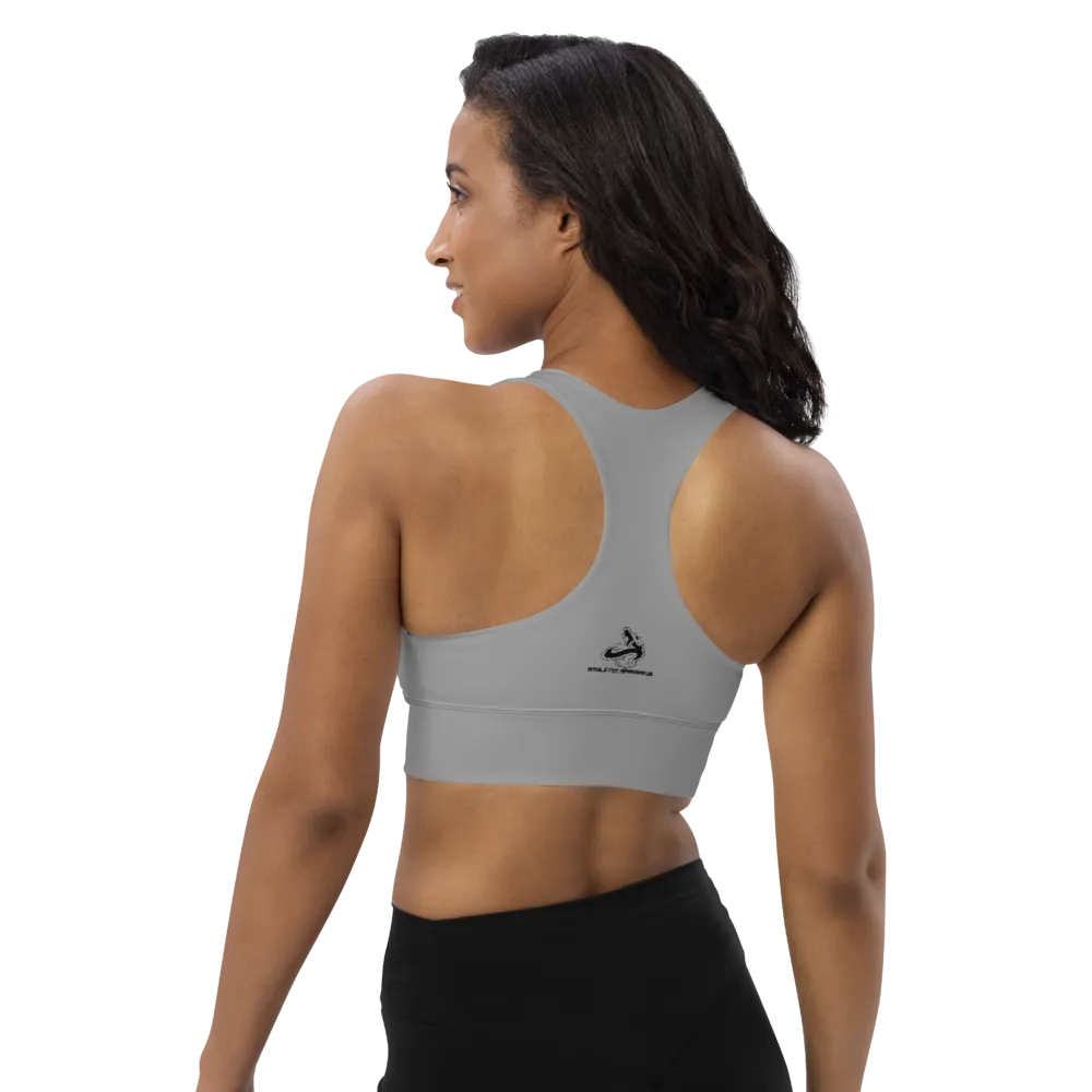 Athletic Apparatus Grey 1 BL Longline sports bra