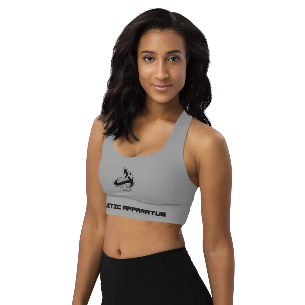 Athletic Apparatus Grey 1 BL Longline sports bra