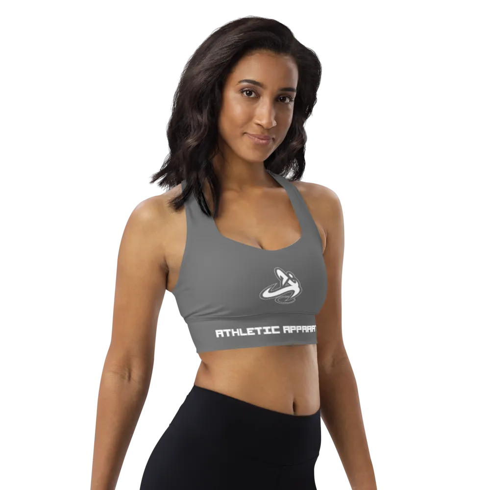 Athletic Apparatus Grey WL Longline sports bra