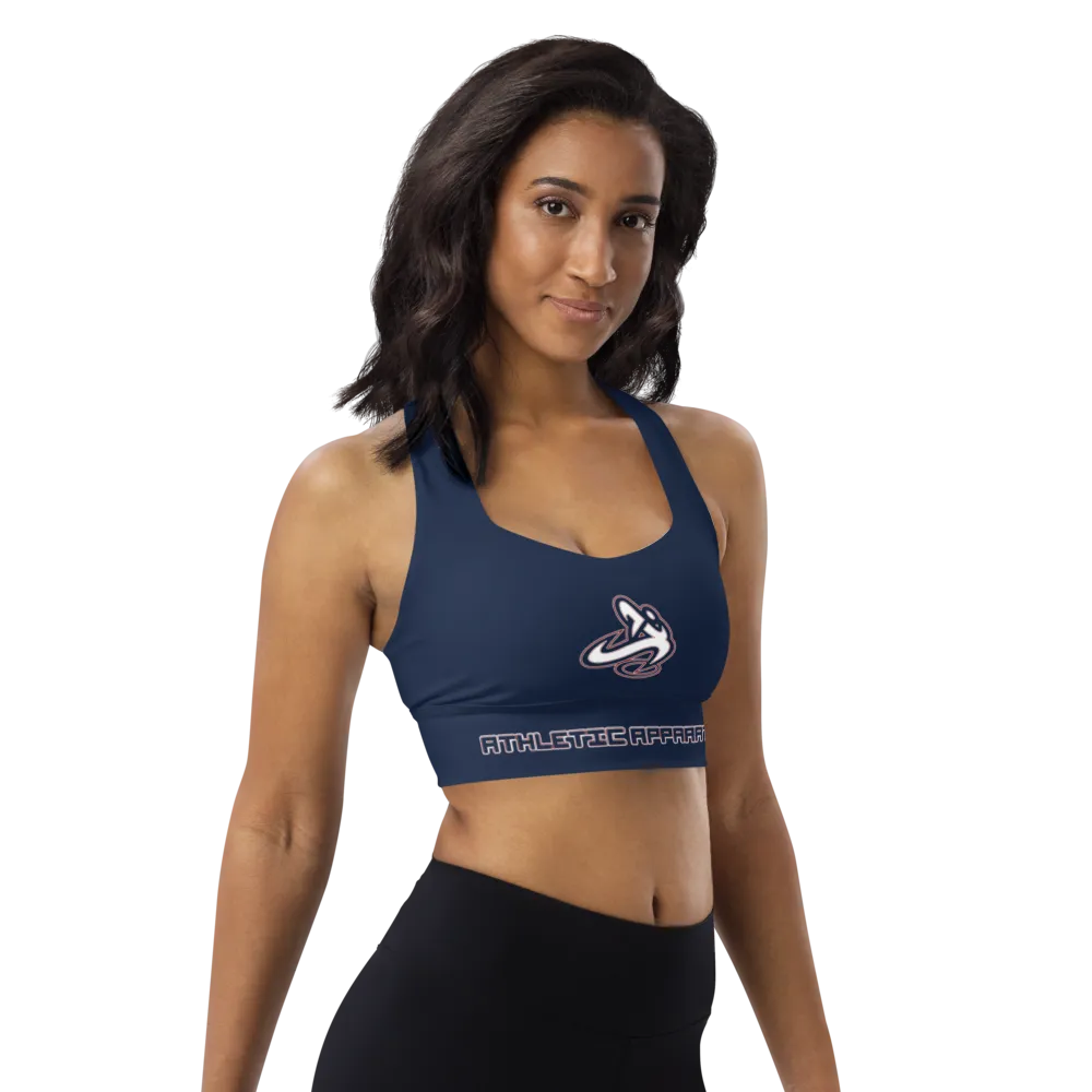 Athletic Apparatus Navy RWB Longline sports bra