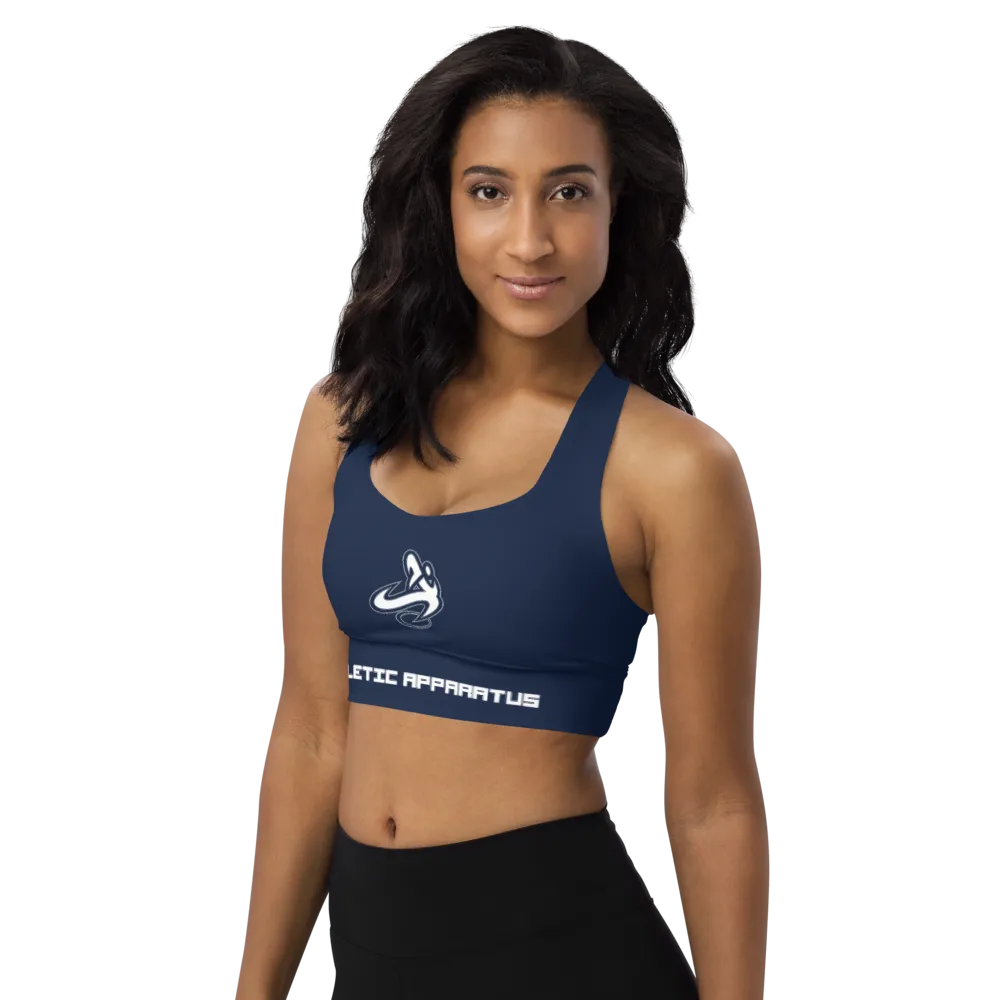 Athletic Apparatus Navy WL Longline sports bra