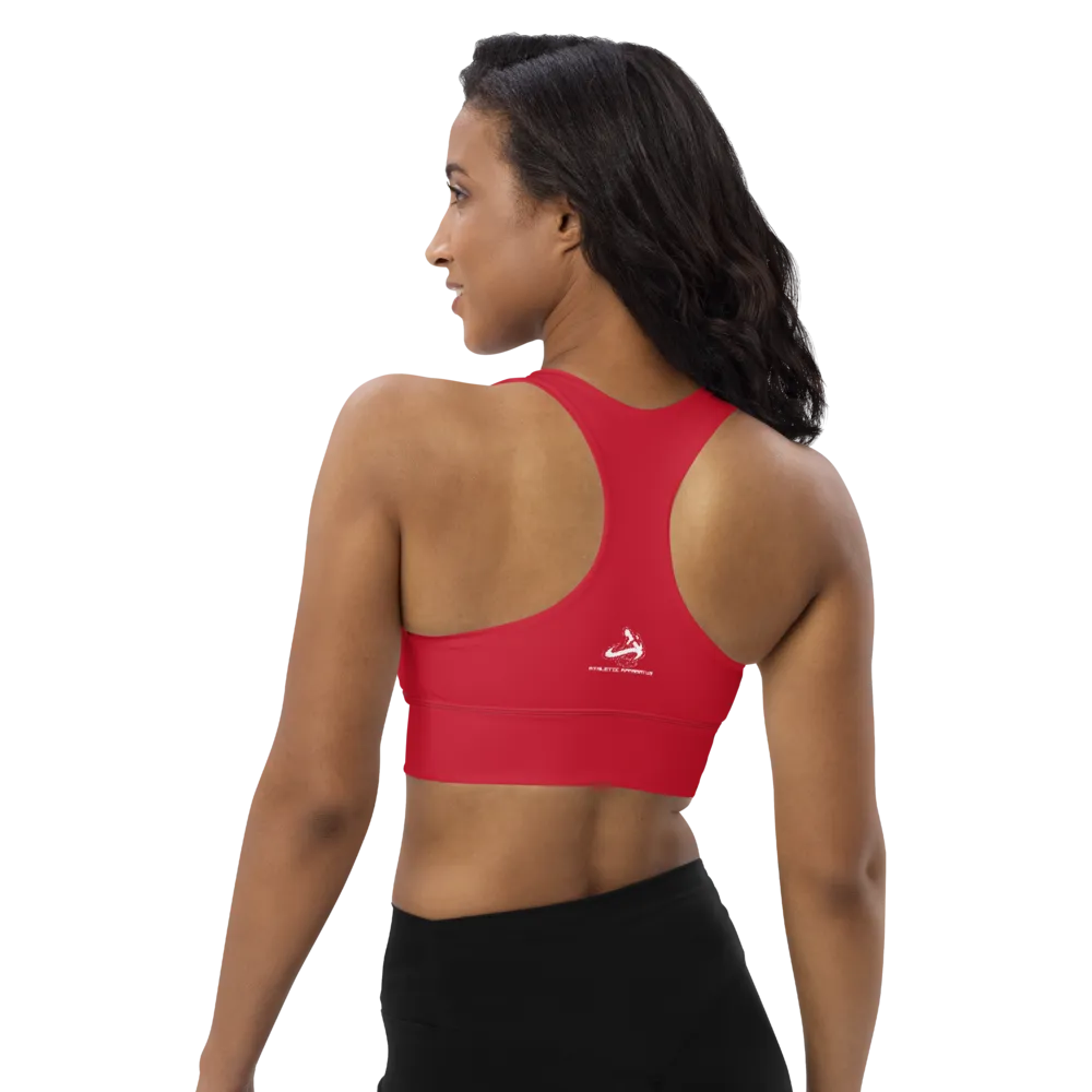 Athletic Apparatus Red WL Longline sports bra