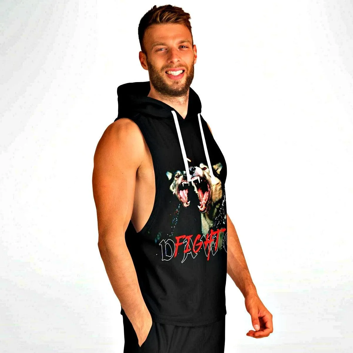 Athletic Sleeveless Hoodie - DAWG FIGHT
