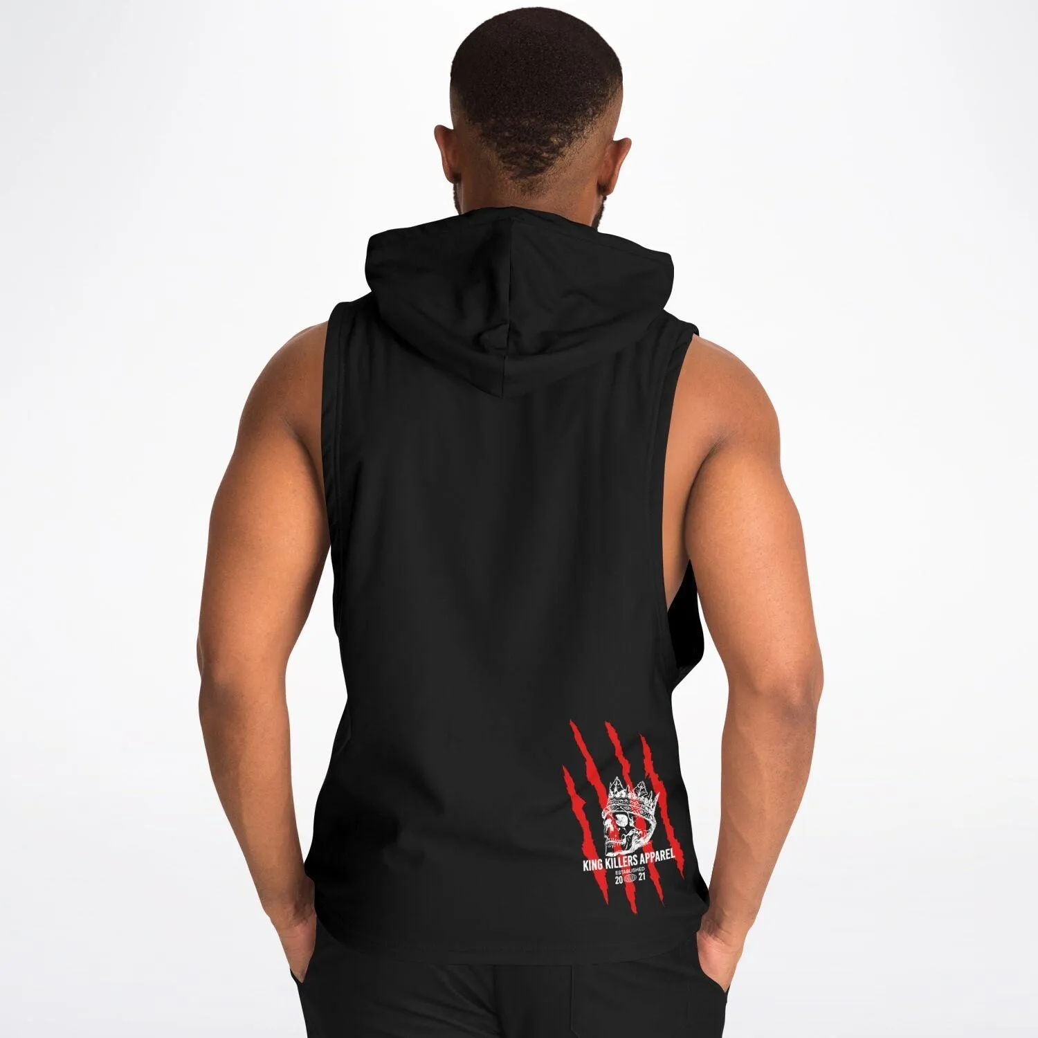 Athletic Sleeveless Hoodie - DAWG FIGHT