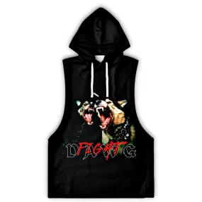 Athletic Sleeveless Hoodie - DAWG FIGHT