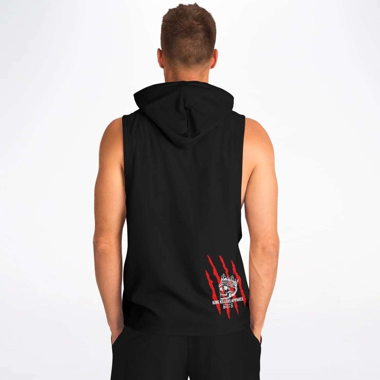 Athletic Sleeveless Hoodie - DAWG FIGHT