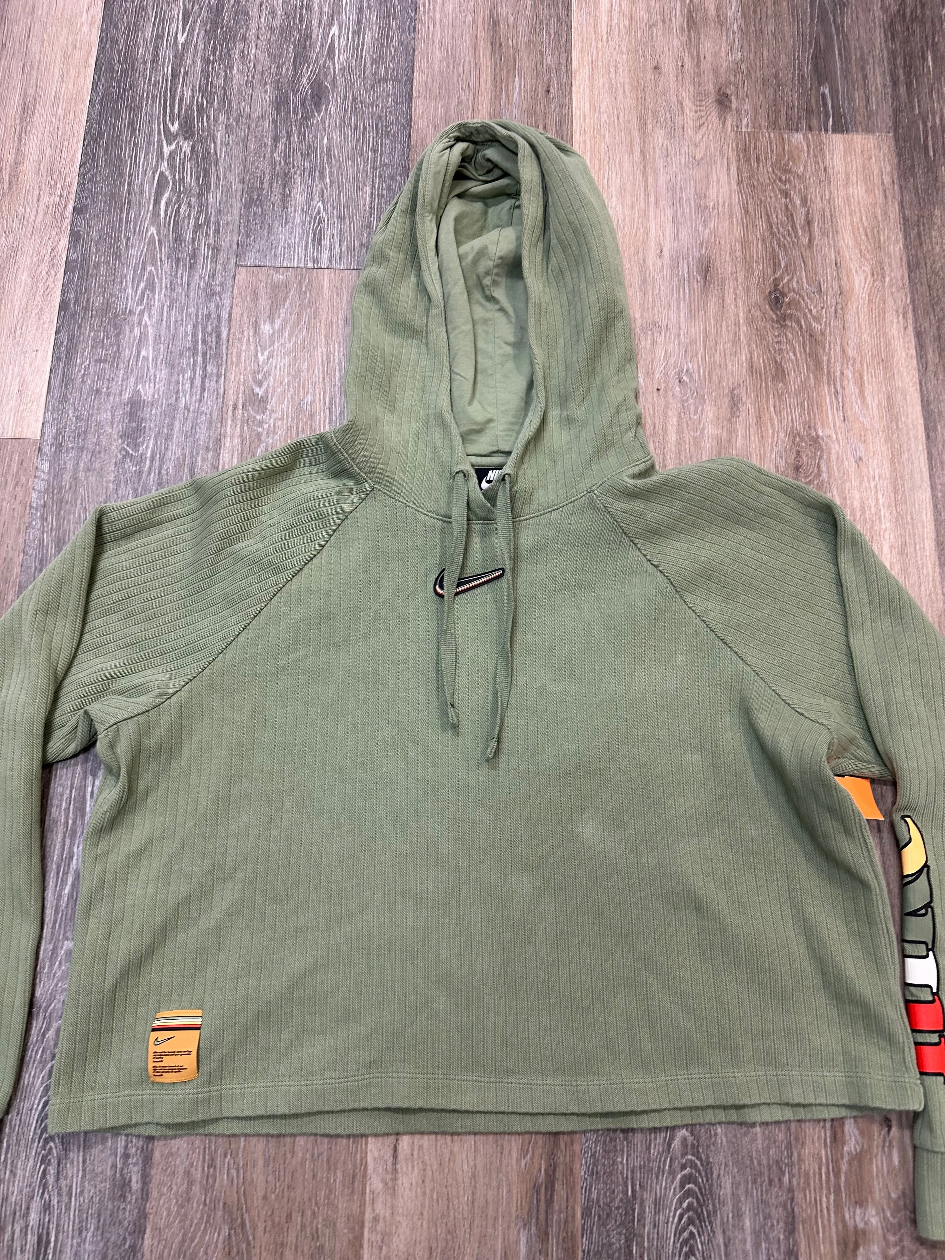 Athletic Sweatshirt Hoodie By Nike Apparel In Green, Size: Xl