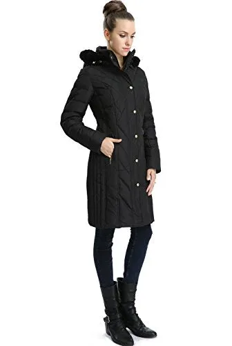 BGSD Women's "Addi" Missy & Plus Size Waterproof Down Parka Coat - Black 2X
