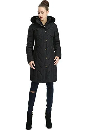 BGSD Women's "Addi" Missy & Plus Size Waterproof Down Parka Coat - Black M