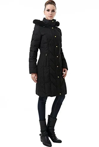 BGSD Women's "Addi" Missy & Plus Size Waterproof Down Parka Coat - Black M