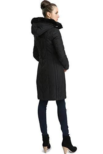 BGSD Women's "Addi" Missy & Plus Size Waterproof Down Parka Coat - Black M