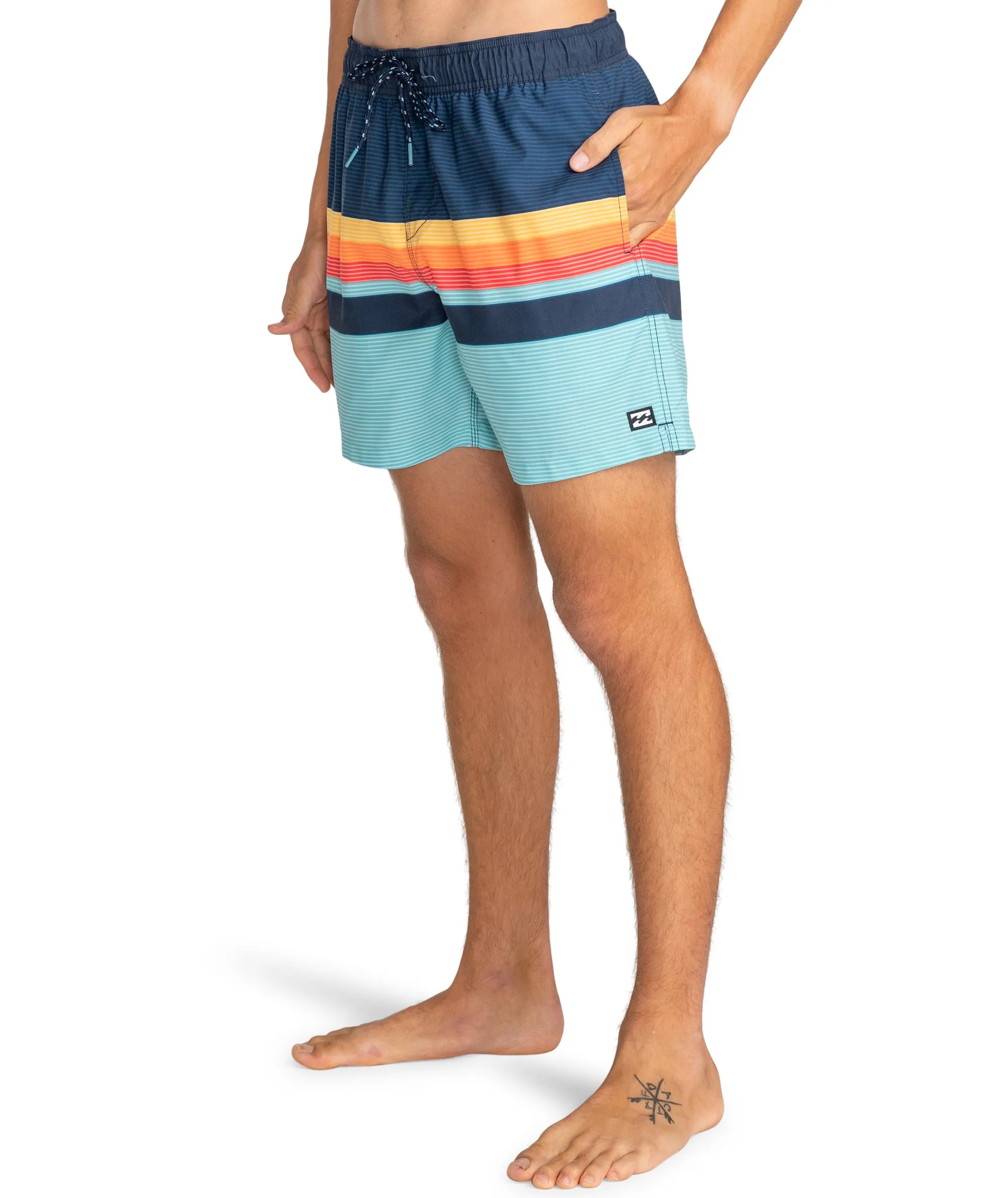 Billabong Mens All Day Stripes 16" Swim Shorts
