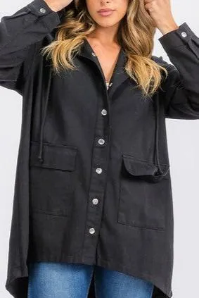 Black Outdoor Denim Jacket