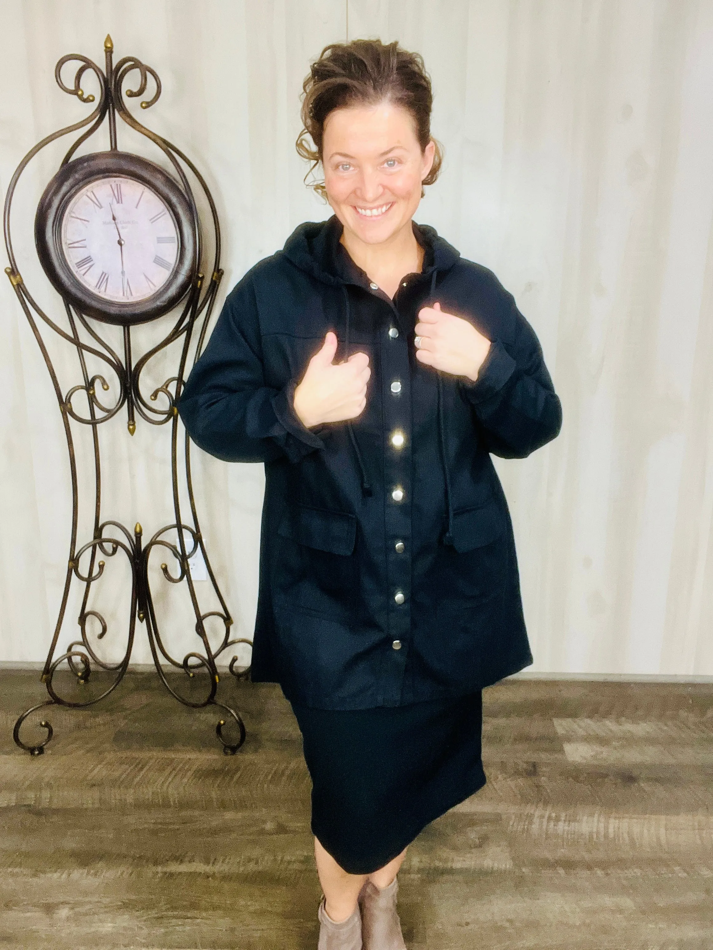 Black Outdoor Denim Jacket