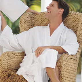 Boca Terry Robe, Seashell Waffle Kimono