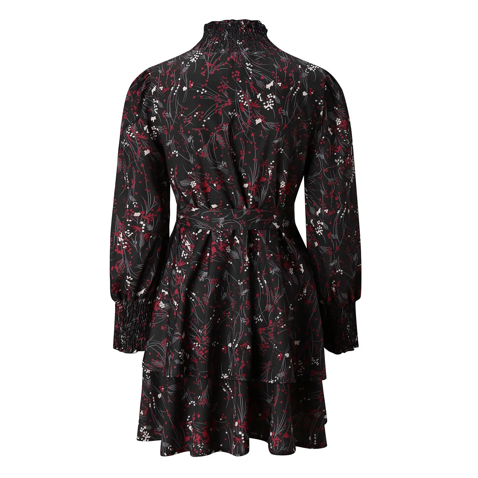 Boho Floral Print Mini Dress