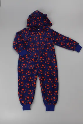 Boys Fleece Onesie - Football (PK6) (2-6yrs) F42454