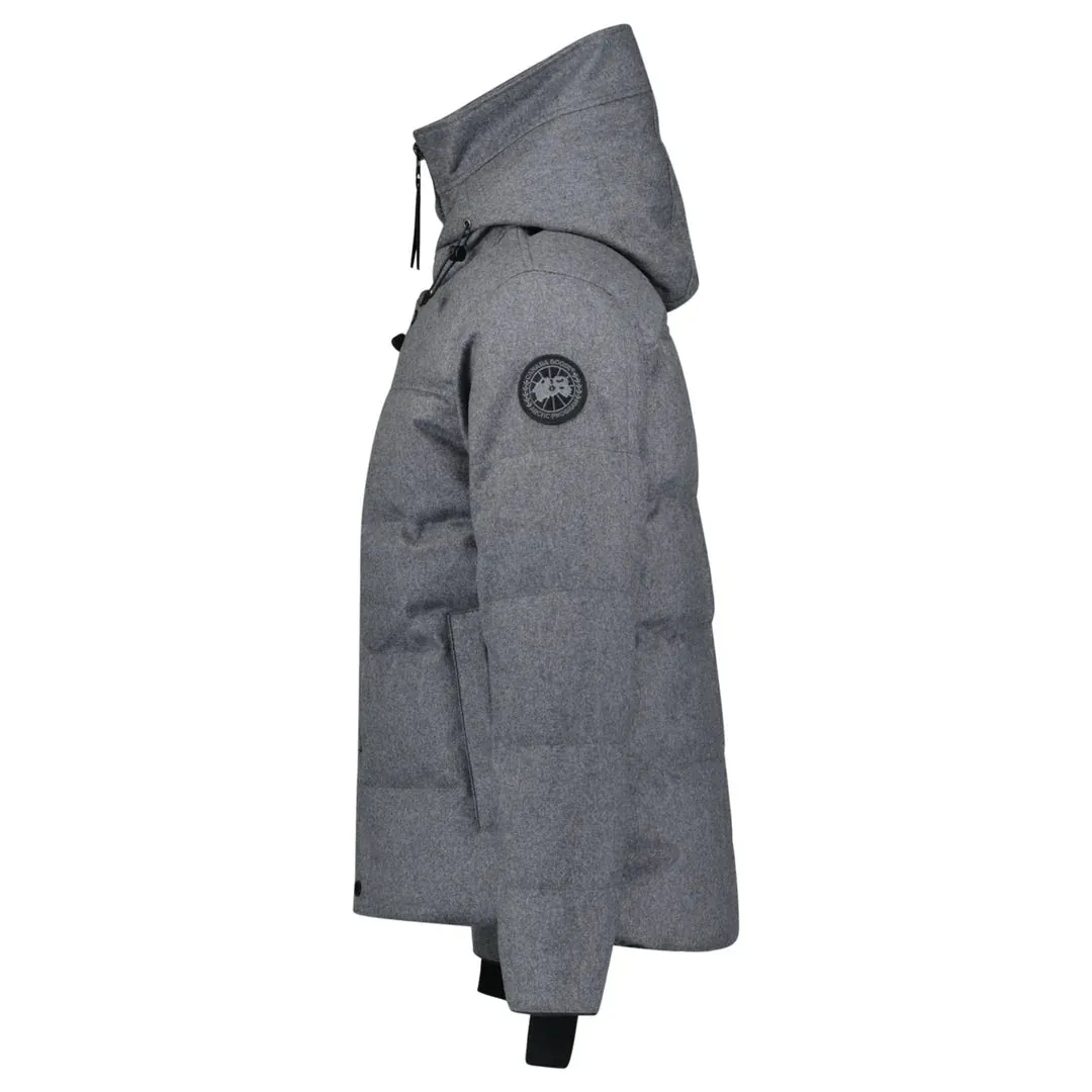 CANADA GOOSE MACMILLAN DOWN PARKA GREY WOOL