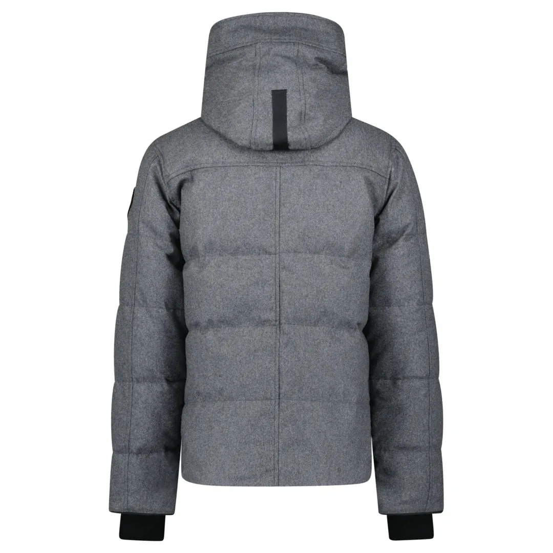 CANADA GOOSE MACMILLAN DOWN PARKA GREY WOOL