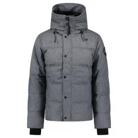 CANADA GOOSE MACMILLAN DOWN PARKA GREY WOOL