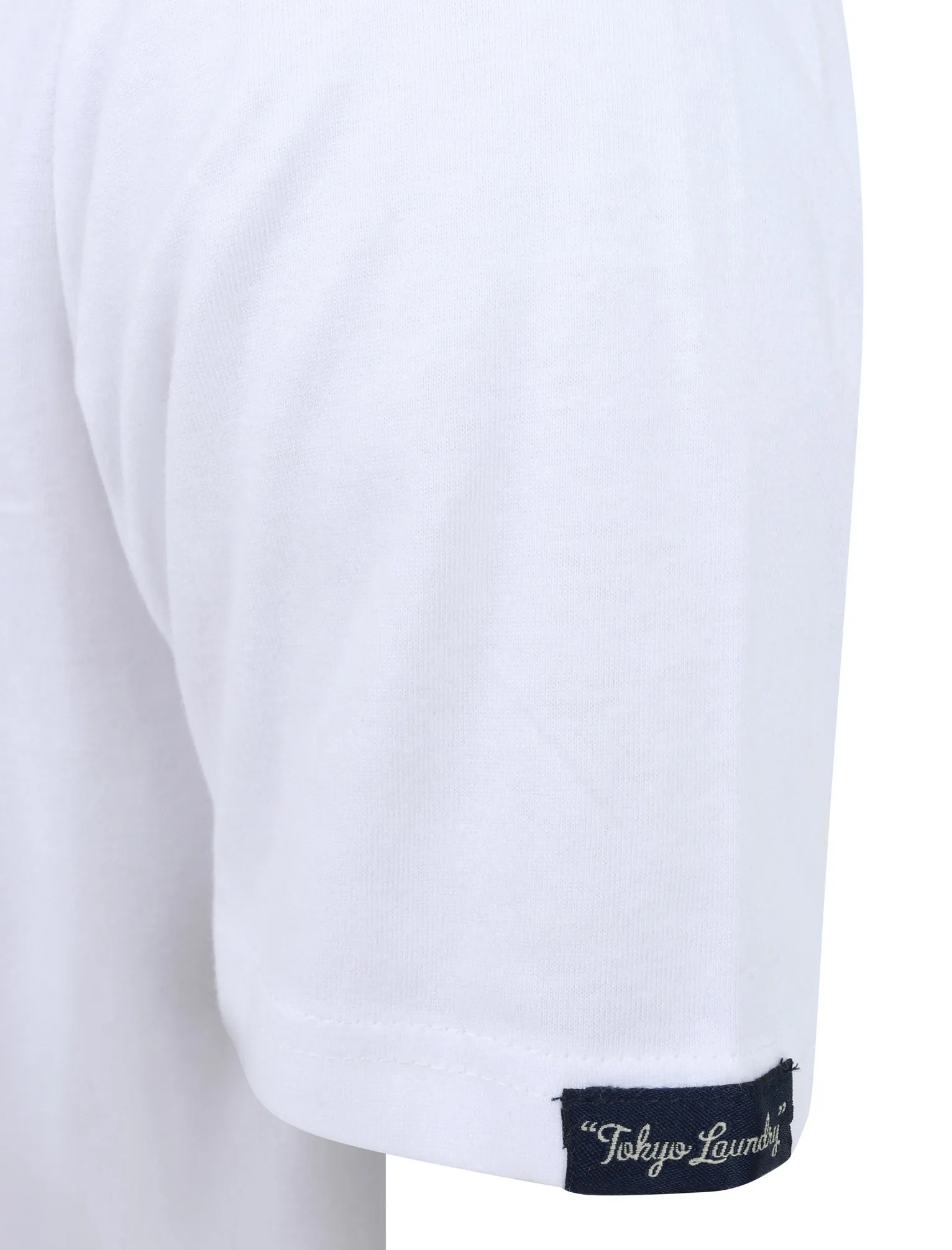 Candyshop Ombre Motif Cotton Jersey T-Shirt In Bright White - Tokyo Laundry