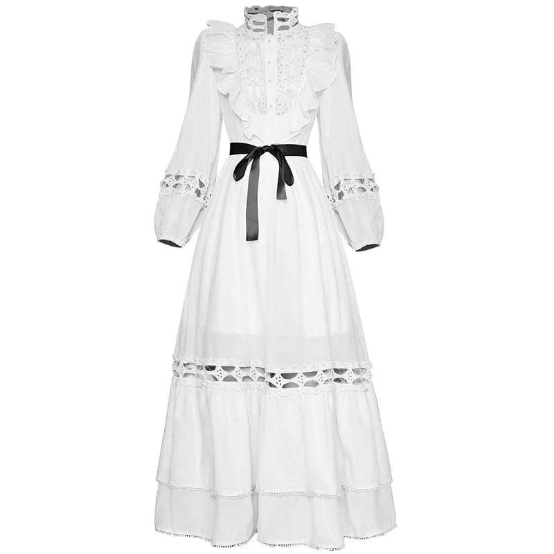 Casual Elegant Embroidered Long Dress