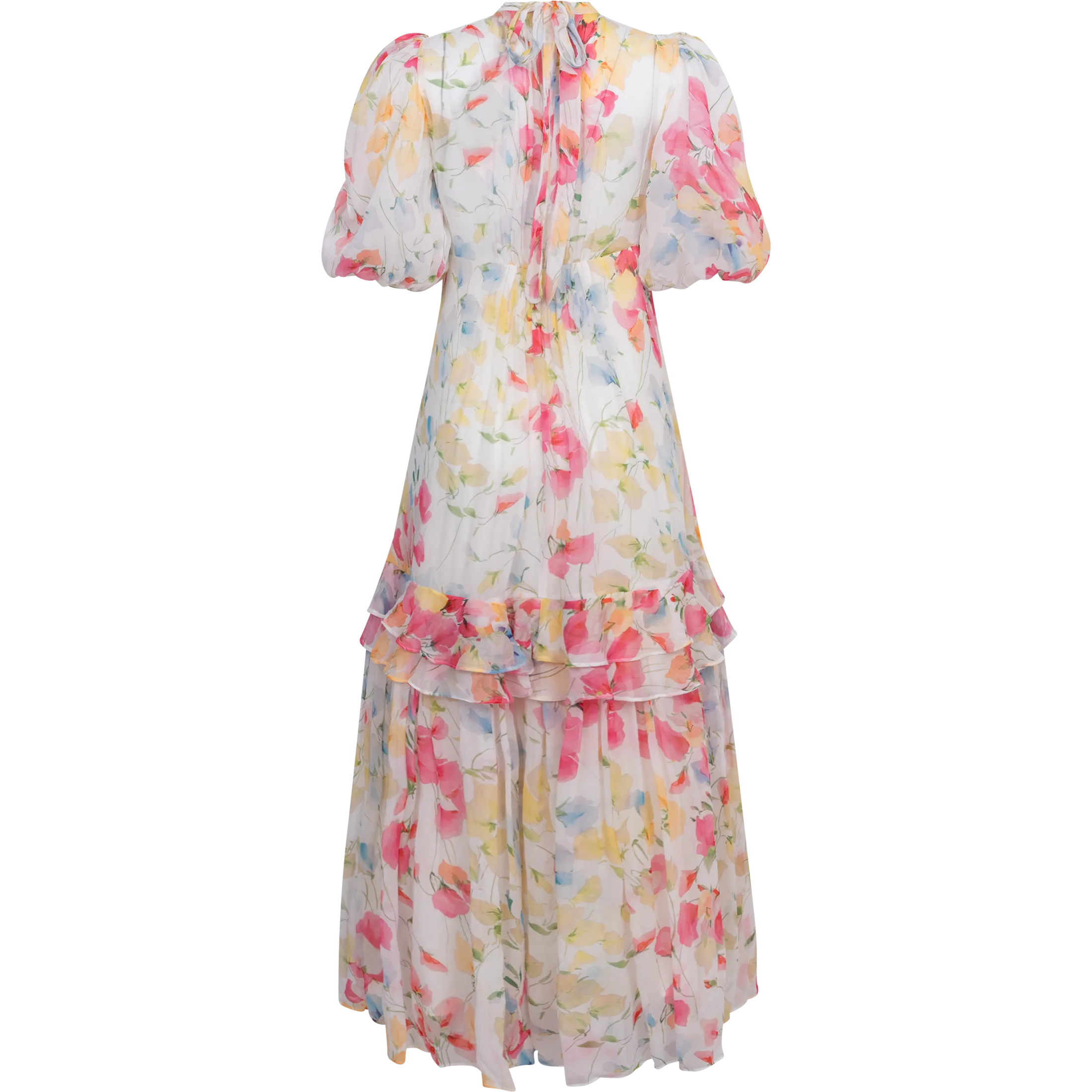 Chiffon Tieback Gown - Wildflowers