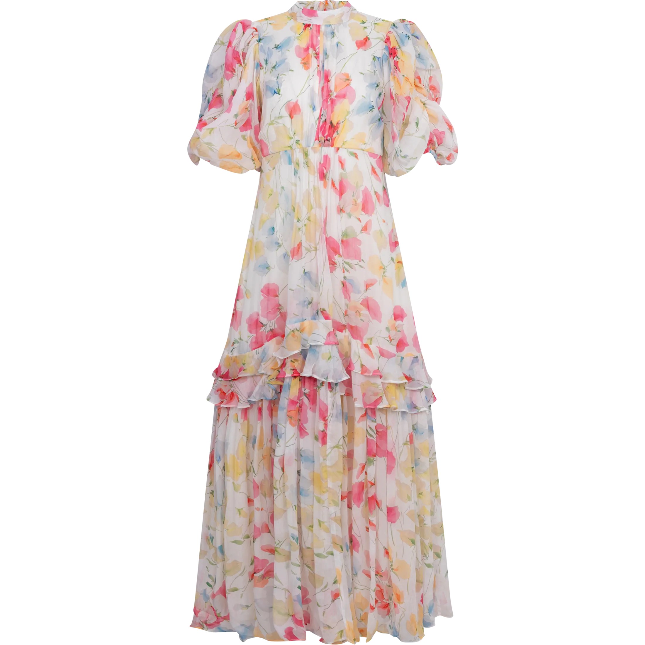 Chiffon Tieback Gown - Wildflowers