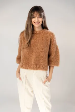 Chunky Mohair - Bio Wool Sweater in Camel
