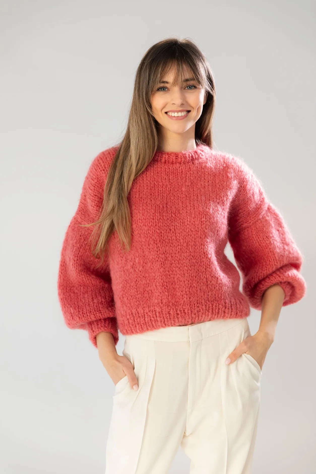Chunky Mohair - Bio Wool Sweater in Camel