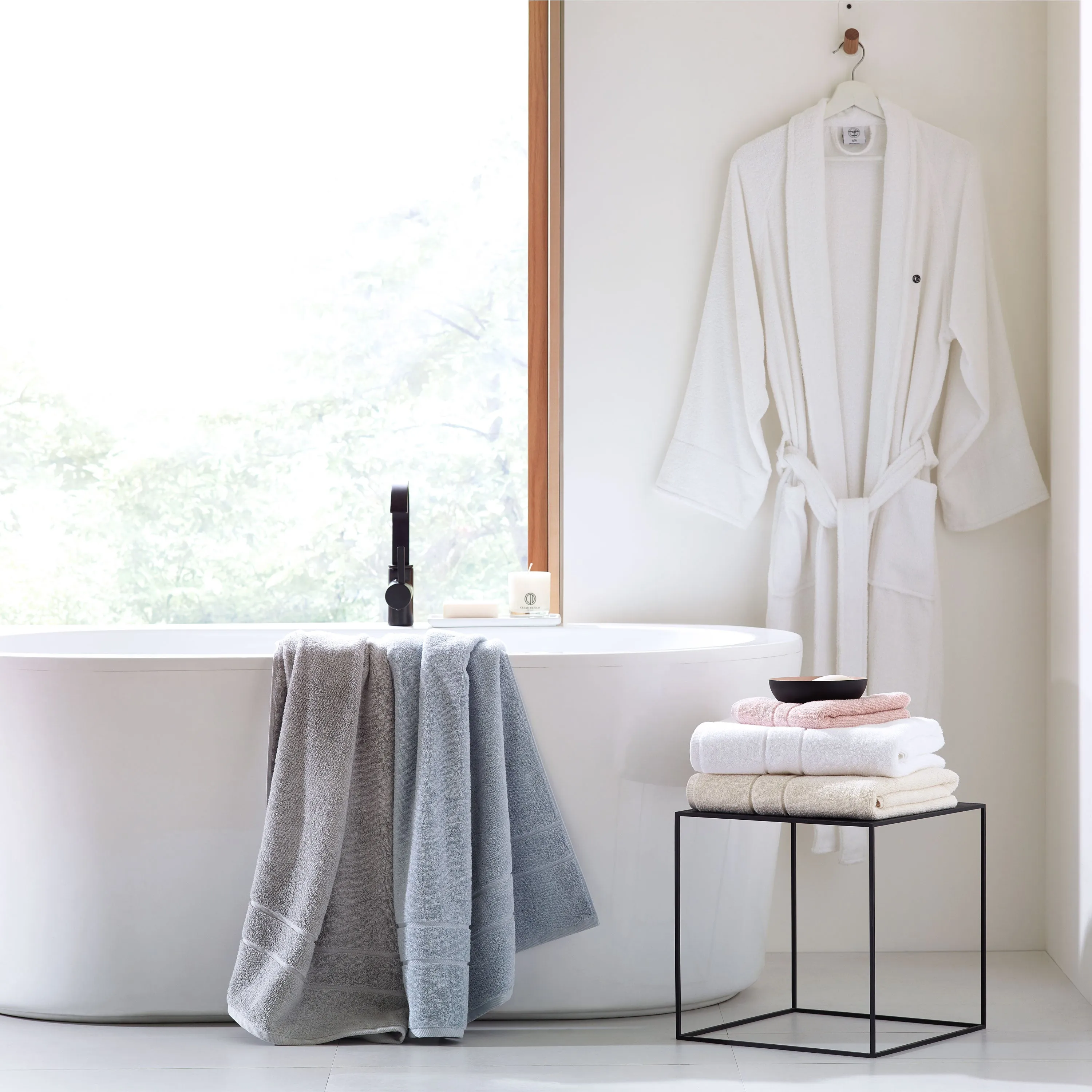 Clean Design Home x Martex Low Lint Terry Bath Robe
