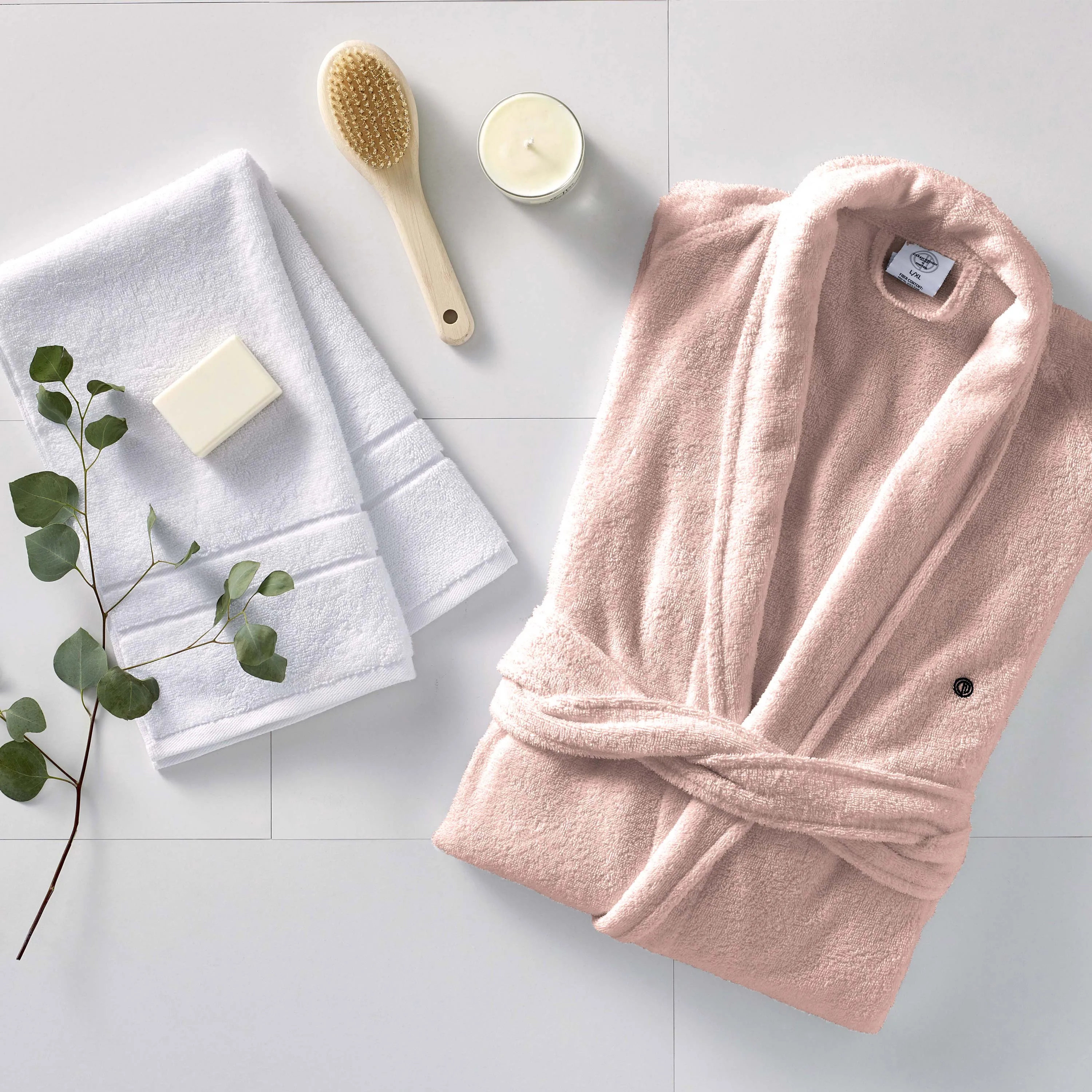 Clean Design Home x Martex Low Lint Terry Bath Robe