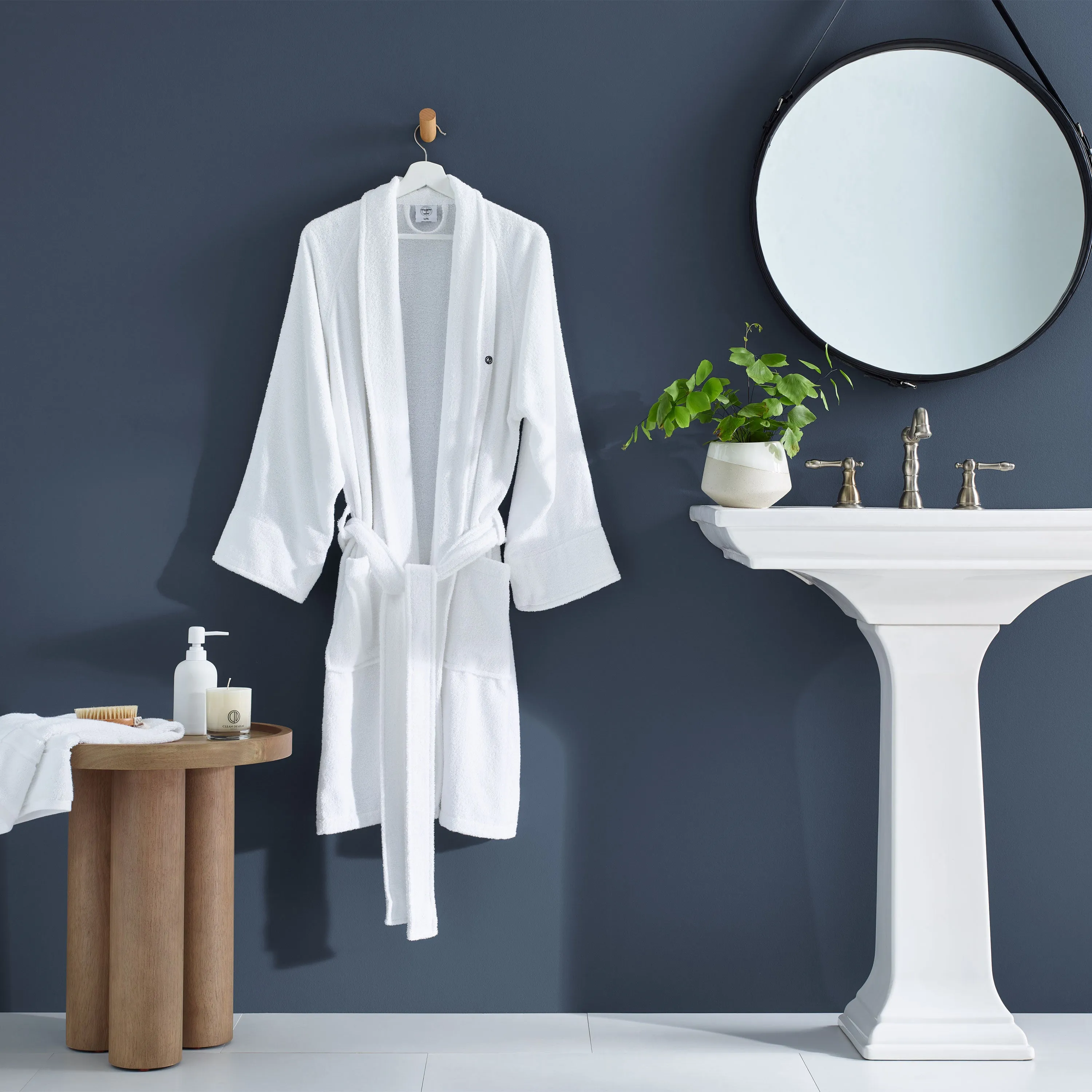 Clean Design Home x Martex Low Lint Terry Bath Robe