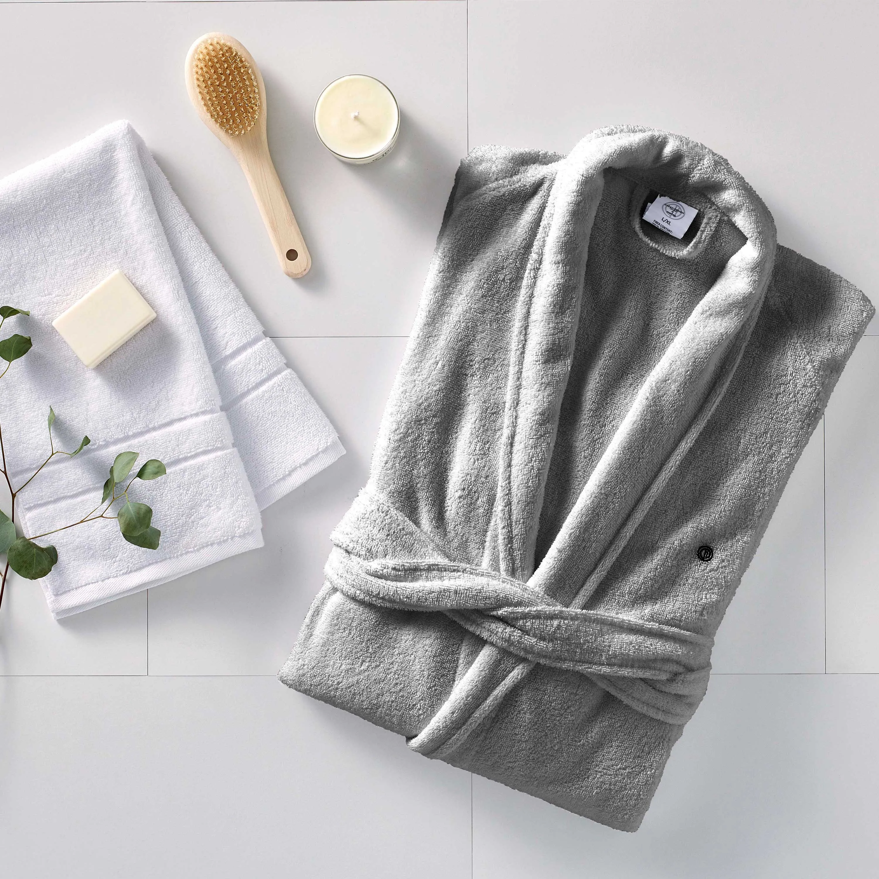Clean Design Home x Martex Low Lint Terry Bath Robe