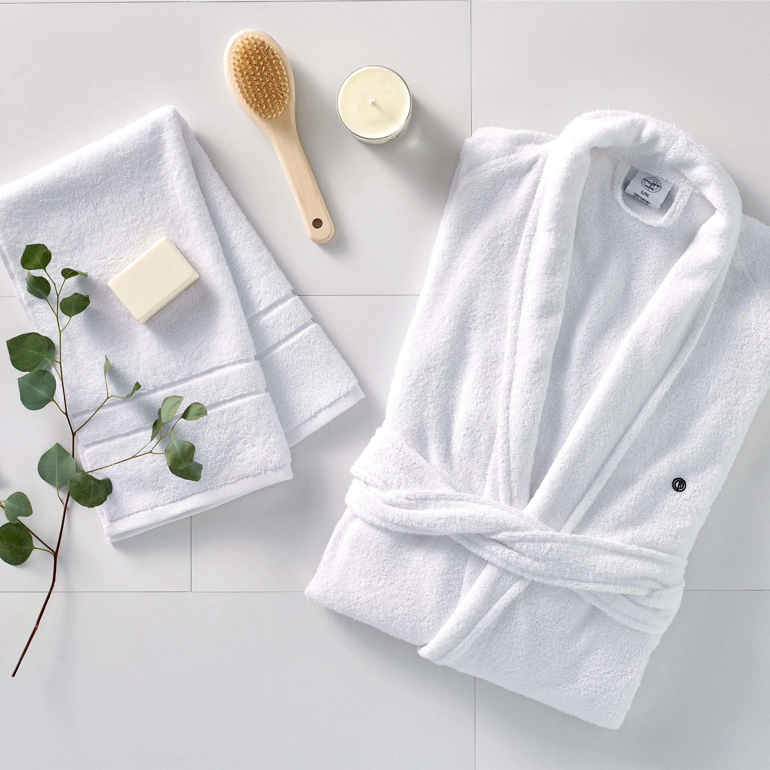 Clean Design Home x Martex Low Lint Terry Bath Robe