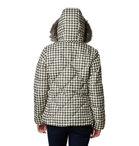 Columbia Women's ICY Heights II Down Jacket, Chalk Houndstooth Print, Small