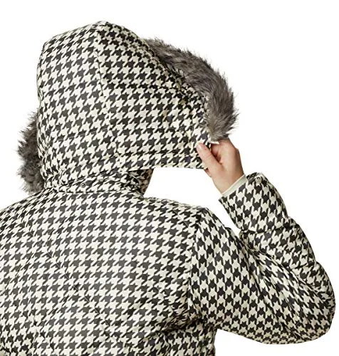 Columbia Women's ICY Heights II Down Jacket, Chalk Houndstooth Print, Small
