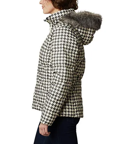 Columbia Women's ICY Heights II Down Jacket, Chalk Houndstooth Print, Small