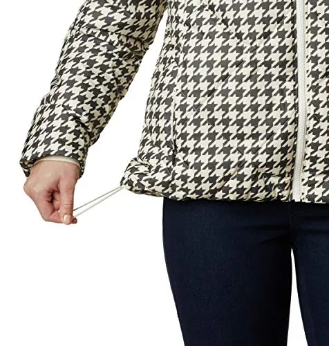 Columbia Women's ICY Heights II Down Jacket, Chalk Houndstooth Print, Small