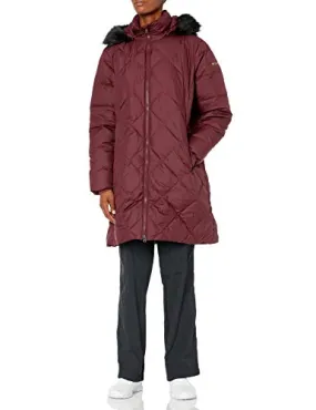 Columbia Women's ICY Heights II Mid Length Down Jacket, Malbec, Large
