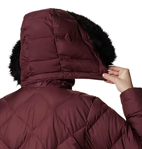 Columbia Women's ICY Heights II Mid Length Down Jacket, Malbec, Large